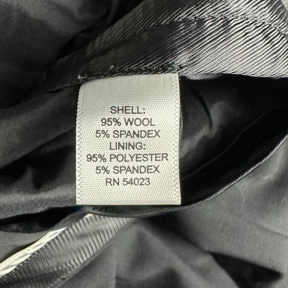 Banana Republic Pants Womens 8 Martin Fit Black Wool Stretch Lined Pockets - Picture 5 of 7